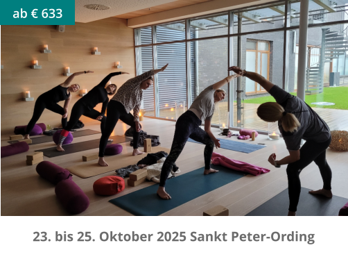 ab € 633 23. bis 25. Oktober 2025 Sankt Peter-Ording