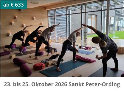 ab € 633 23. bis 25. Oktober 2026 Sankt Peter-Ording